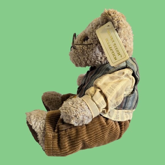 Jerry Elsner Velvet Touch Collection Teddy Bear Plush #1244 Daniel 8" Sitting - Picture 3 of 11